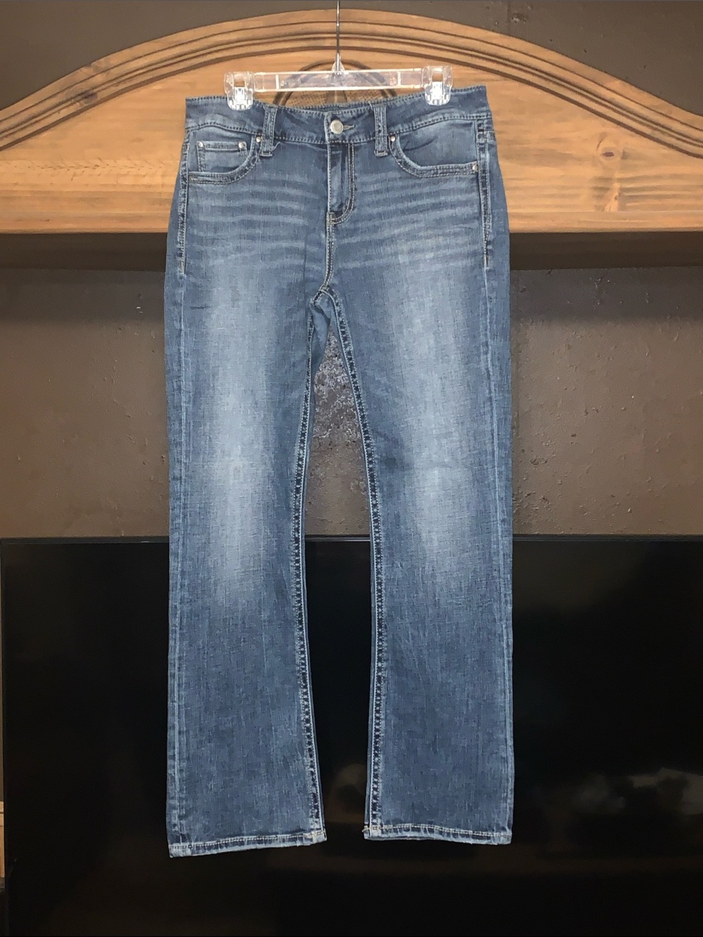 Women's Straight-Leg Mid-Rise Blue Jeans